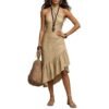 Halter Solid Sleeveless Dress — image 5