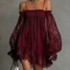 Boat-Neck Lace Slip Dress — image 7