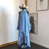 High-Neck Irregular Chiffon Dress — image 3