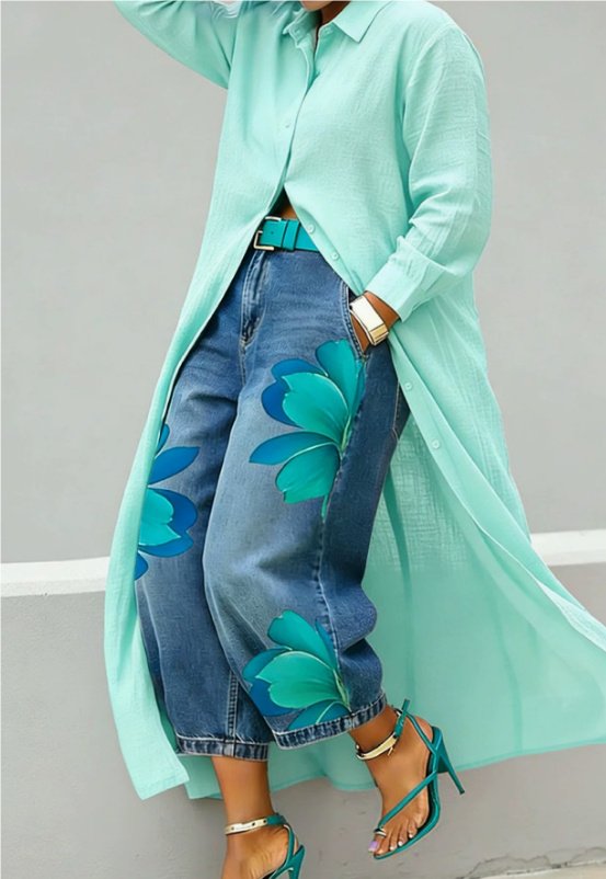Product image for Cotton-Linen Shirt Dress