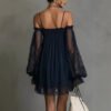 Boat-Neck Lace Slip Dress — image 2