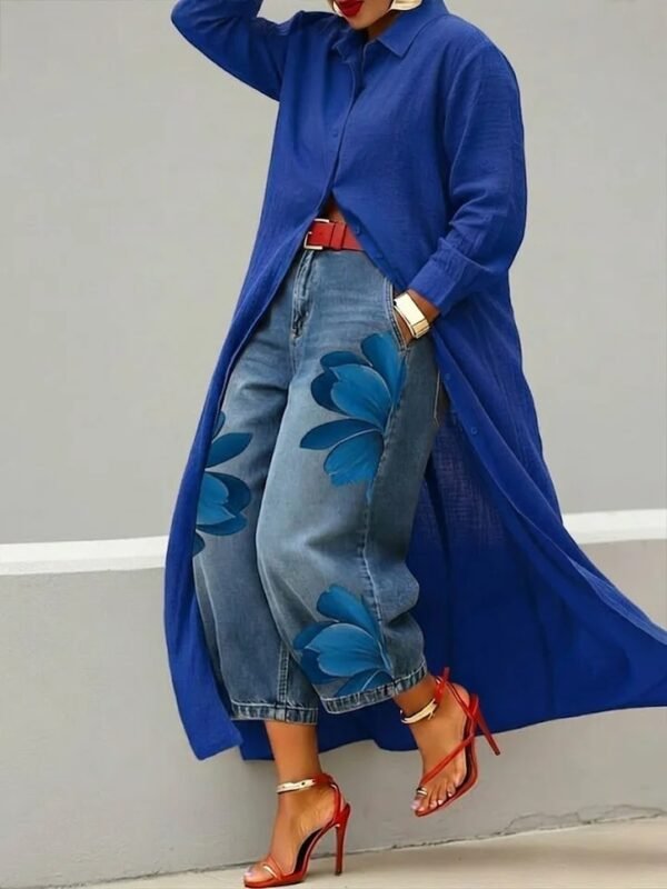 Product image for Cotton-Linen Shirt Dress