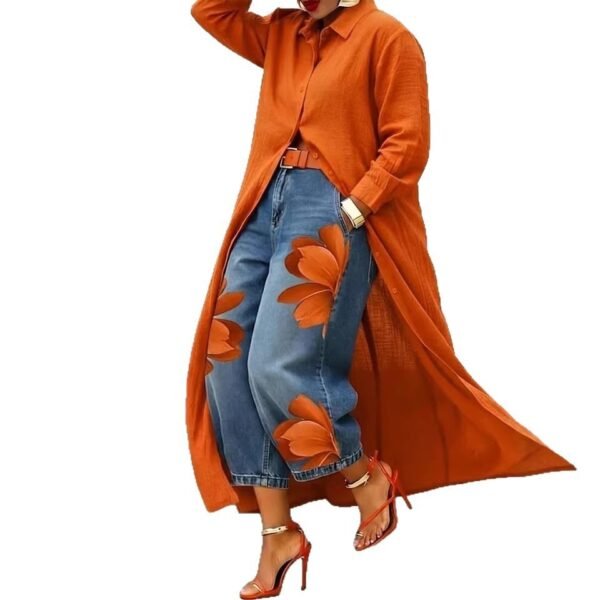 Product image for Cotton-Linen Shirt Dress