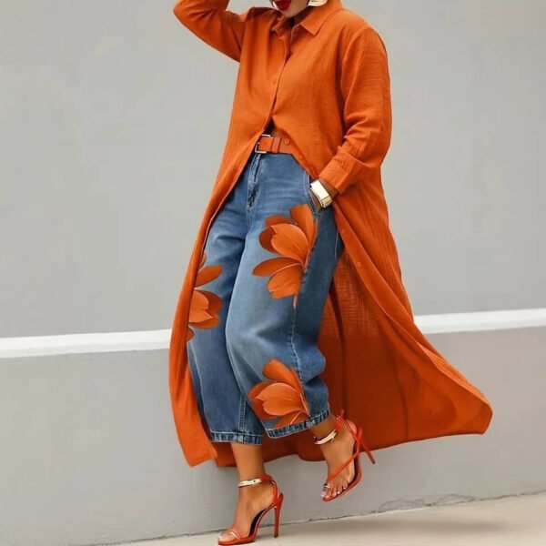 Product image for Cotton-Linen Shirt Dress
