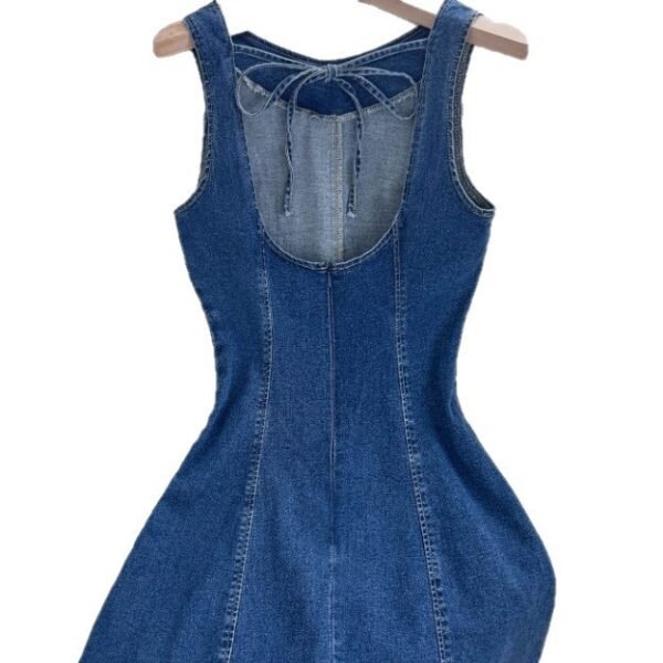 Product image for Slim-Fit Sleeveless Bow Dress