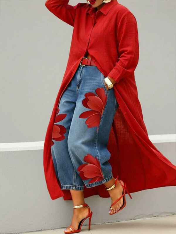 Product image for Cotton-Linen Shirt Dress
