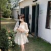 Cutout Long-Sleeve Dress — image 1