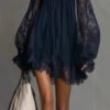 Boat-Neck Lace Slip Dress — image 4