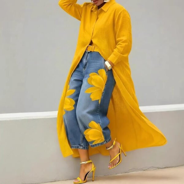 Product image for Cotton-Linen Shirt Dress